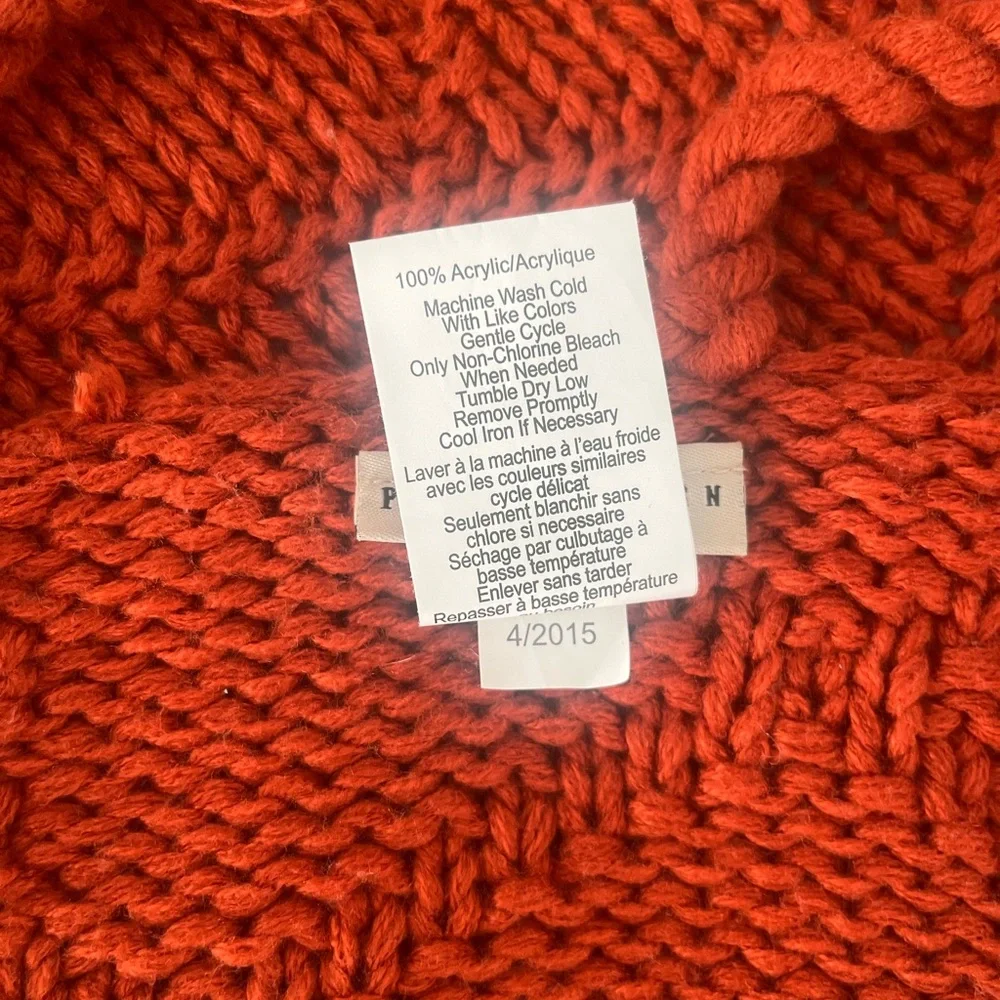 Pottery Barn Terracotta Knit Throw